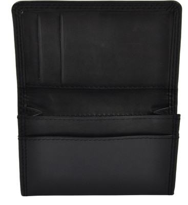 

XAX Men Black Genuine Leather Card Holder(10 Card Slots)