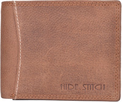 

Hidestitch Men Brown Genuine Leather Wallet(6 Card Slots), Brown-05