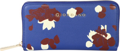 

Giordano Women Evening/Party Blue Genuine Leather Wallet(4 Card Slots)