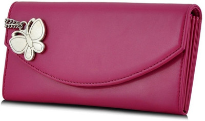 

Butterflies Casual Pink Clutch
