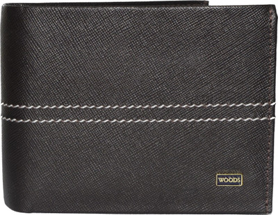 

Woodland Men Black Genuine Leather Wallet(3 Card Slots), Brown