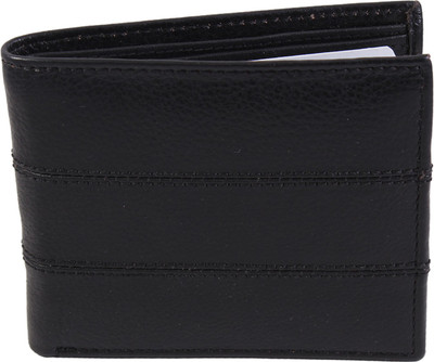 

Lens Men Black Genuine Leather Wallet(12 Card Slots)