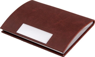

ShopoSite Men Brown Artificial Leather Card Holder(1 Card Slot)