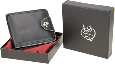 Zeva Men Black Artificial Leather Wallet(9 Card Slots)