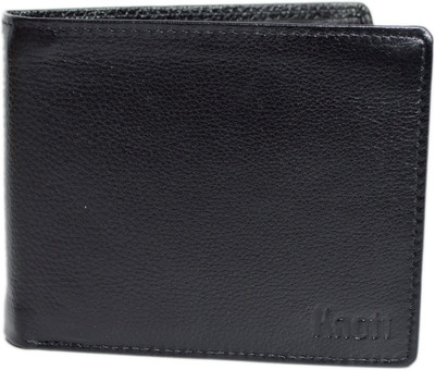 

Knott Men Black Genuine Leather Wallet(7 Card Slots), Black-10