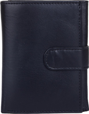 

Reezus Men Black Genuine Leather Wallet(10 Card Slots)