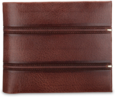 

Teakwood Men Brown Genuine Leather Wallet(8 Card Slots)
