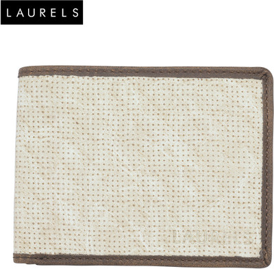 

Laurels Men Beige Artificial Leather Wallet(8 Card Slots)