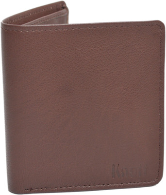

Knott Men Brown Genuine Leather Wallet(6 Card Slots), Brown-12