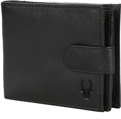 

WildHorn Men Black Genuine Leather Wallet(5 Card Slots)