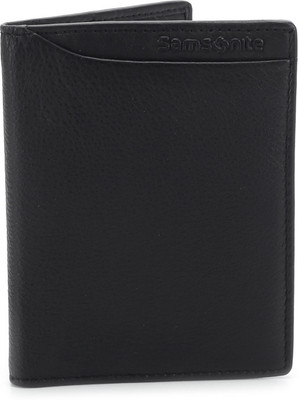 

Samsonite Men Black Genuine Leather Wallet(8 Card Slots)