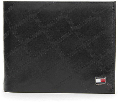 

Tommy Hilfiger Men Black Genuine Leather Wallet(4 Card Slots)