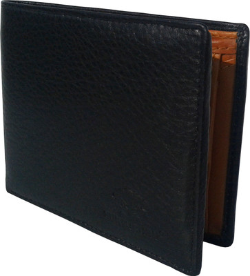 

NUKAICHAU Men Tan Genuine Leather Wallet(4 Card Slots), Blk tan 4