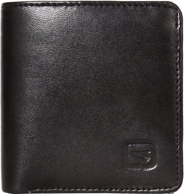 

Revolver Men Trendy Black Genuine Leather Wallet(8 Card Slots), Lavish black
