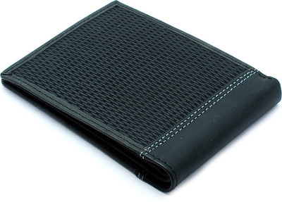 

The Vee Company Boys Black Genuine Leather Wallet(10 Card Slots)