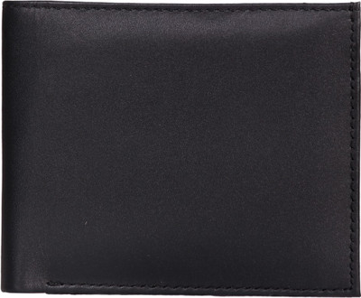 

Leather World Men Black Genuine Leather Wallet(3 Card Slots)
