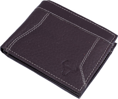 

Bull Garments Men Black Genuine Leather Wallet(6 Card Slots)