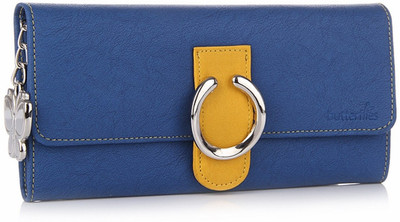 

Butterflies Casual Blue Clutch