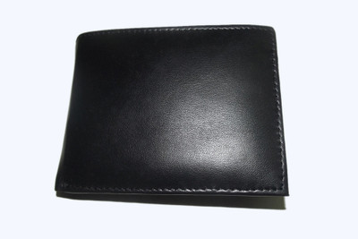 

PE Men Casual, Formal Black Genuine Leather Wallet(4 Card Slots), Black-01