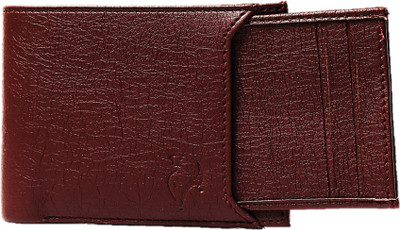 

White Bear Men Brown Artificial Leather Wallet(5 Card Slots)