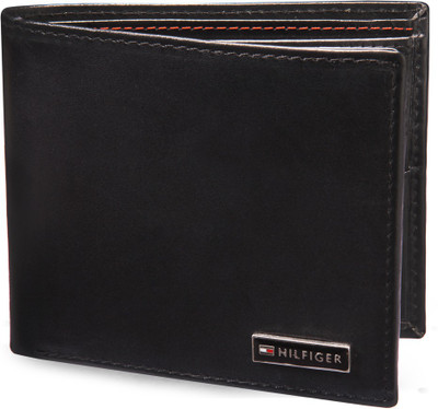 

Tommy Hilfiger Men Black Genuine Leather Wallet(6 Card Slots)