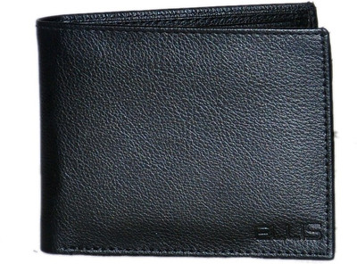 

Ellis Men Formal Black Artificial Leather Wallet(5 Card Slots), Black-05