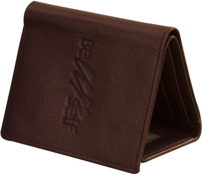 

eZeeBags Men Casual, Formal Brown Genuine Leather Wallet(9 Card Slots), Burgundy brown