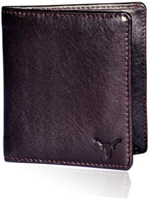 

Hidekraft Men Formal Brown Genuine Leather Wallet(3 Card Slots)