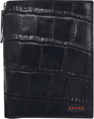 Cross Men Black, Red Genuine Leather Wallet(6 Card Slots)