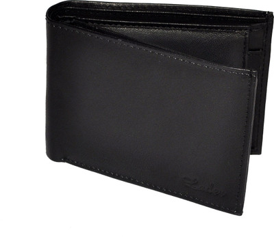 

Lader Men Black Genuine Leather Wallet(6 Card Slots), Black vancouver