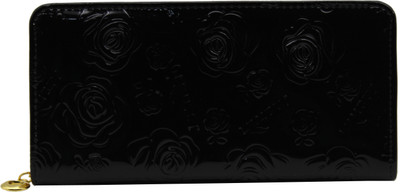 

Trendy Women Black, Gold Artificial Leather Wallet(6 Card Slots)
