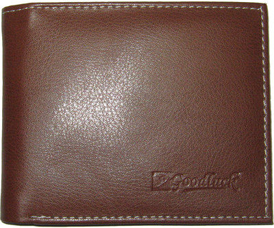 Goodluck Men Brown Artificial Leather Wallet(1 Card Slot), Browm