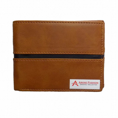 

Arose Fashion Men Brown Artificial Leather Wallet(6 Card Slots)