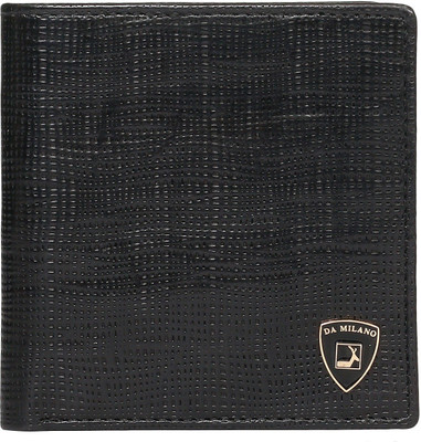 

Da Milano Men Black Genuine Leather Wallet(10 Card Slots)