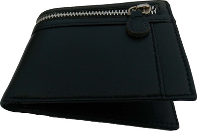 

MFA Boys Black Genuine Leather Wallet(8 Card Slots)