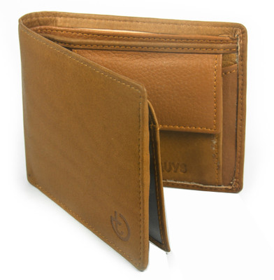 

Trendy Guys Men Tan Genuine Leather Wallet(6 Card Slots)