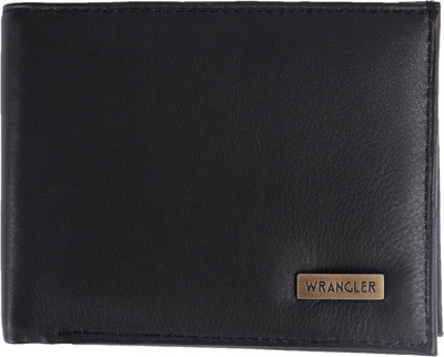 Wrangler Men Black Genuine Leather Wallet(3 Card Slots) available at flipkart for Rs.810