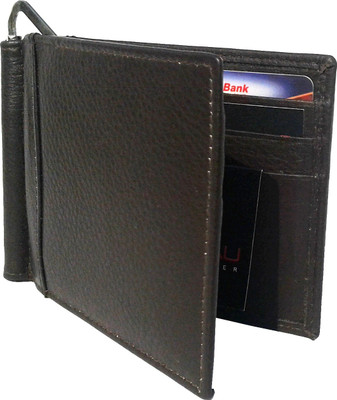 

NUKAICHAU Men Multicolor Genuine Leather Money Clip(6 Card Slots)
