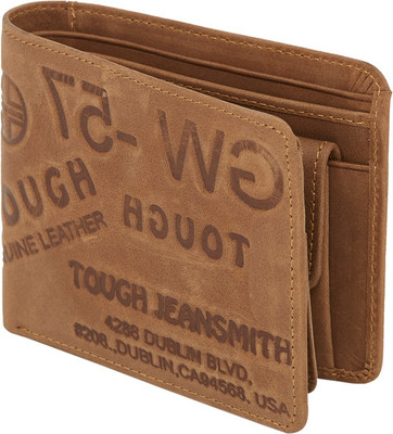 

Walletsnbags Men Beige Genuine Leather Wallet(6 Card Slots), Camel-44
