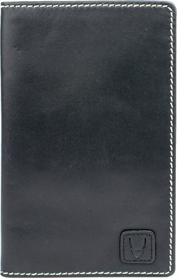 

Hidesign Men Black Genuine Leather Document Holder(14 Card Slots)