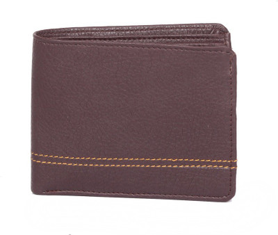 

OODI Men Brown Genuine Leather Wallet(3 Card Slots)