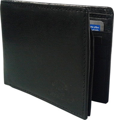 

NUKAICHAU Men Black Genuine Leather Wallet(10 Card Slots), S blk 10