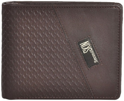 

Second Skin Men Brown Genuine Leather Wallet(10 Card Slots)