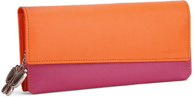

Butterflies Casual Orange, Pink Clutch