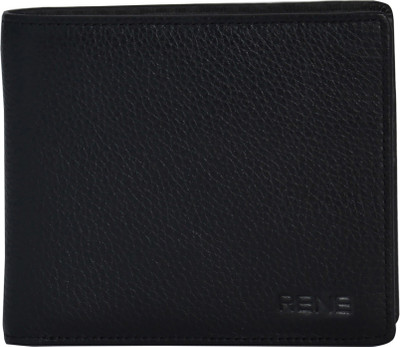 

Rene Men Black Genuine Leather Wallet(5 Card Slots)