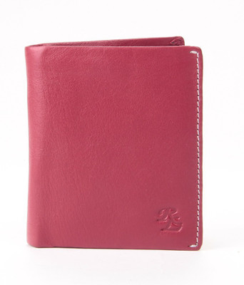 

Walletsnbags Men Casual Red Genuine Leather Wallet(5 Card Slots), Red- w 30