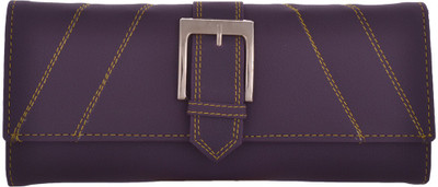 

Cuddle Girls Casual, Formal, Travel, Trendy Multicolor Fabric Wallet(4 Card Slots), Purple