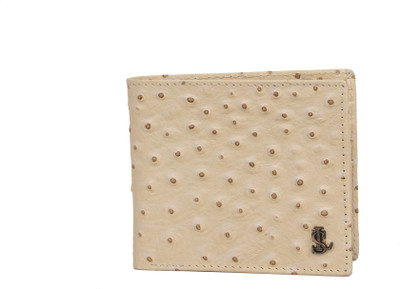 

Leather Studio Men Beige Genuine Leather Wallet(8 Card Slots)