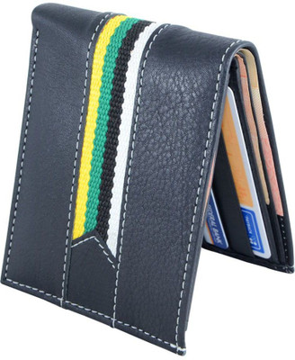 

HolBoro Men Black Genuine Leather Wallet(9 Card Slots), Black-1