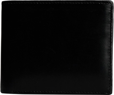 

Exotique Men Black Genuine Leather Wallet(5 Card Slots)